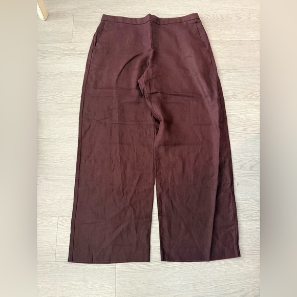 Madewell Pull On Linen wide leg Pants Size XL - Picture 2 of 5